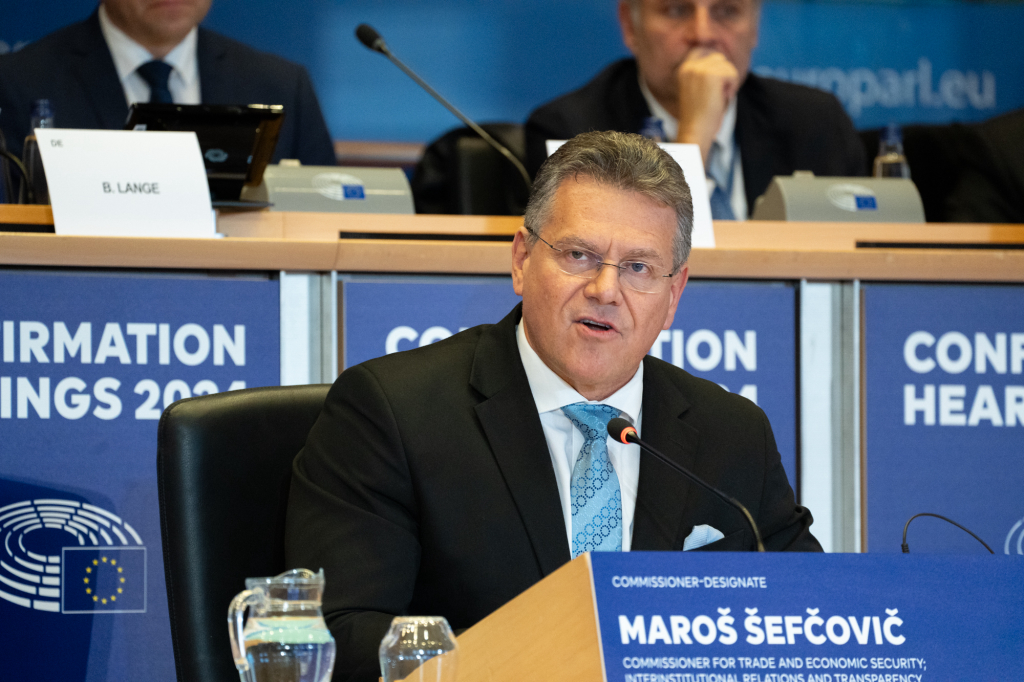 Maros Sefcovic, comissário europeu para o Comércio