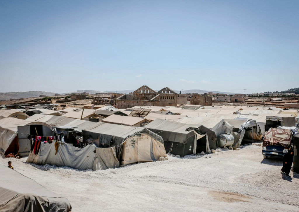 Campo de refugiados em Idlib, Síria